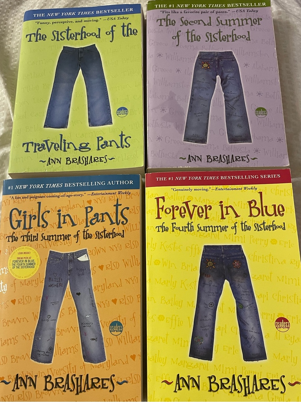The Sisterhood of the travelling pants series paperback bundle